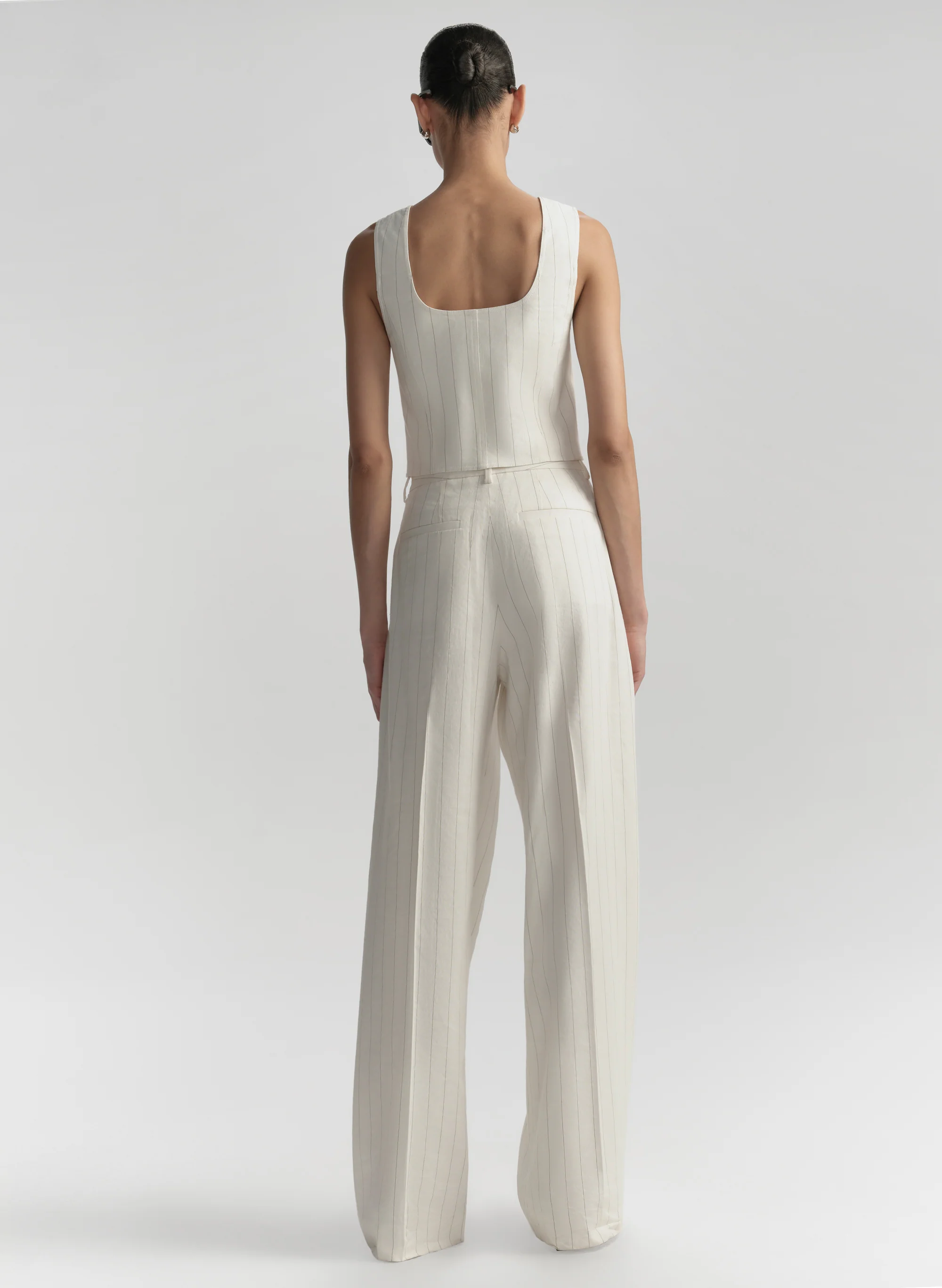 Darcy Linen Pinstripe Top - Image 5