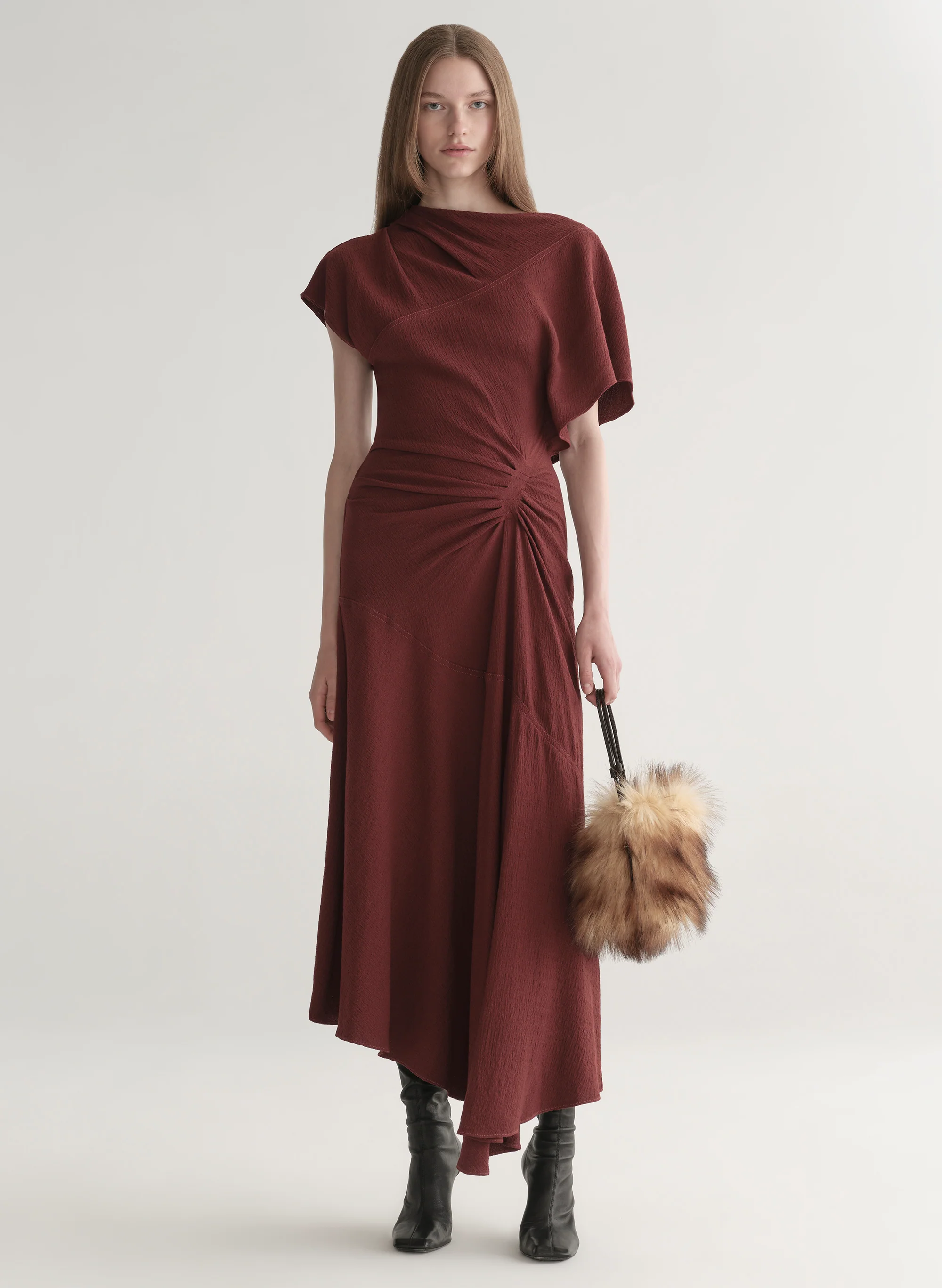 Dena Crepe Midi Dress