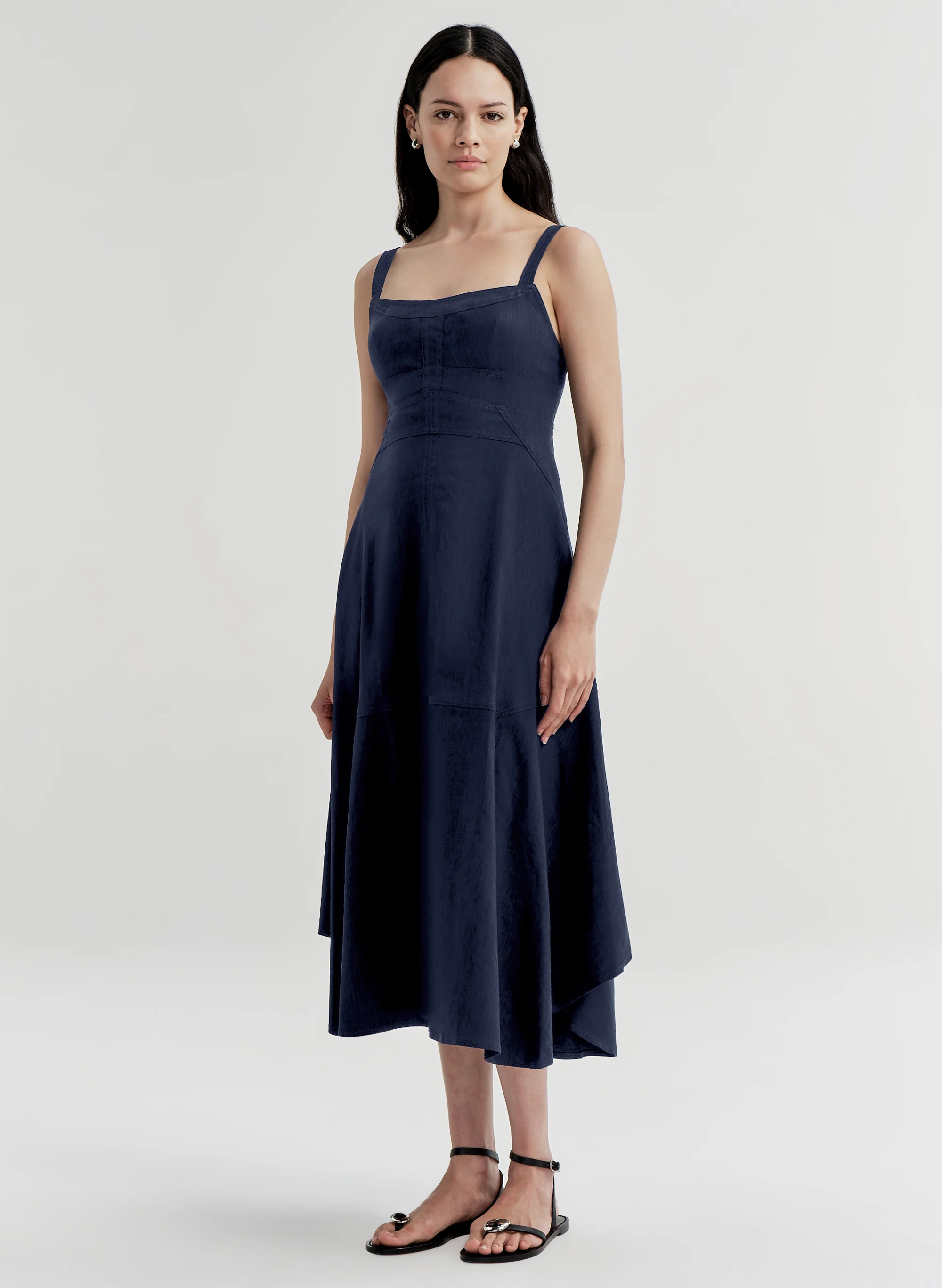 Harlow Linen Midi Dress - Image 4