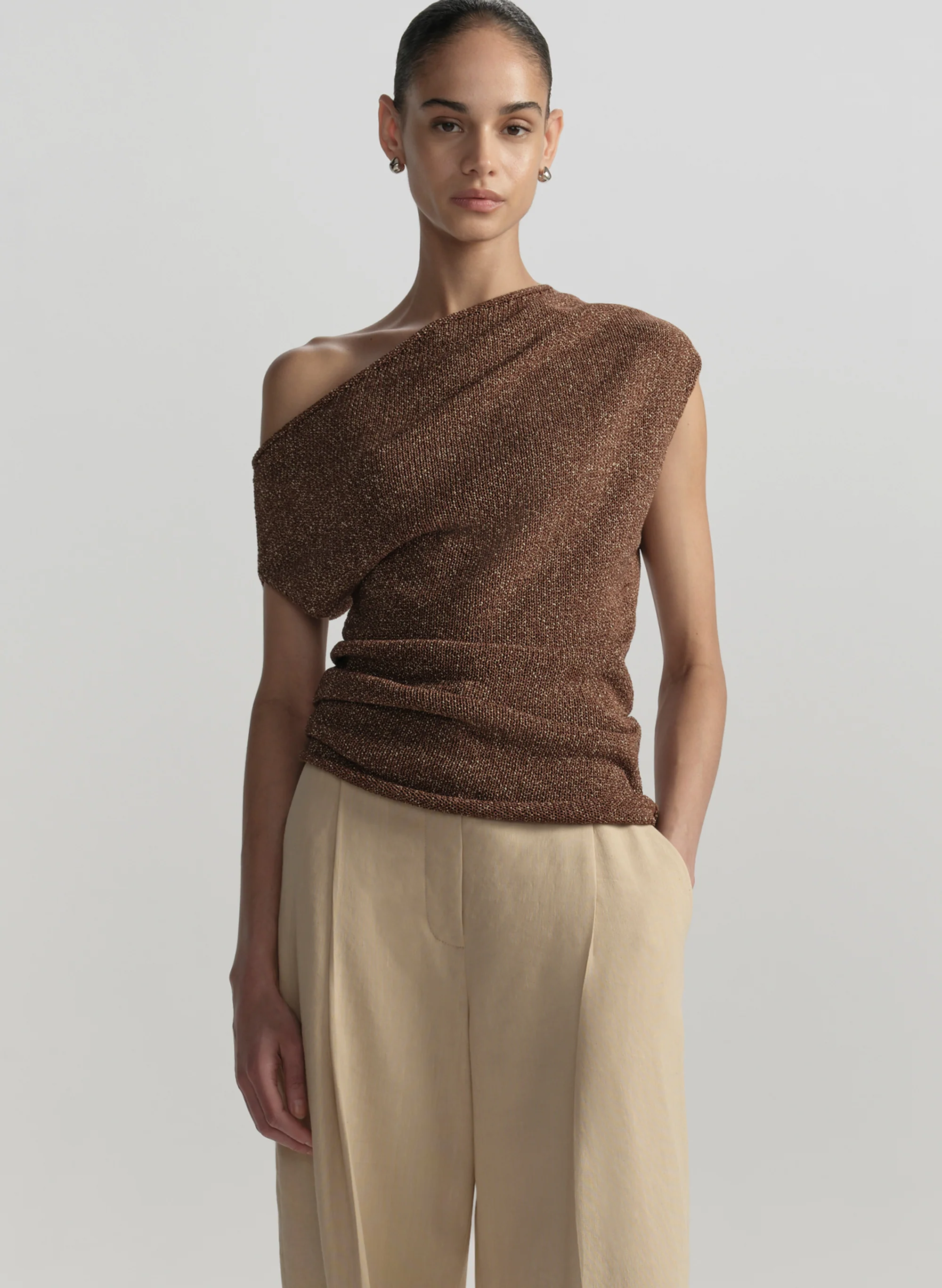 Joni Knit One Shoulder Top