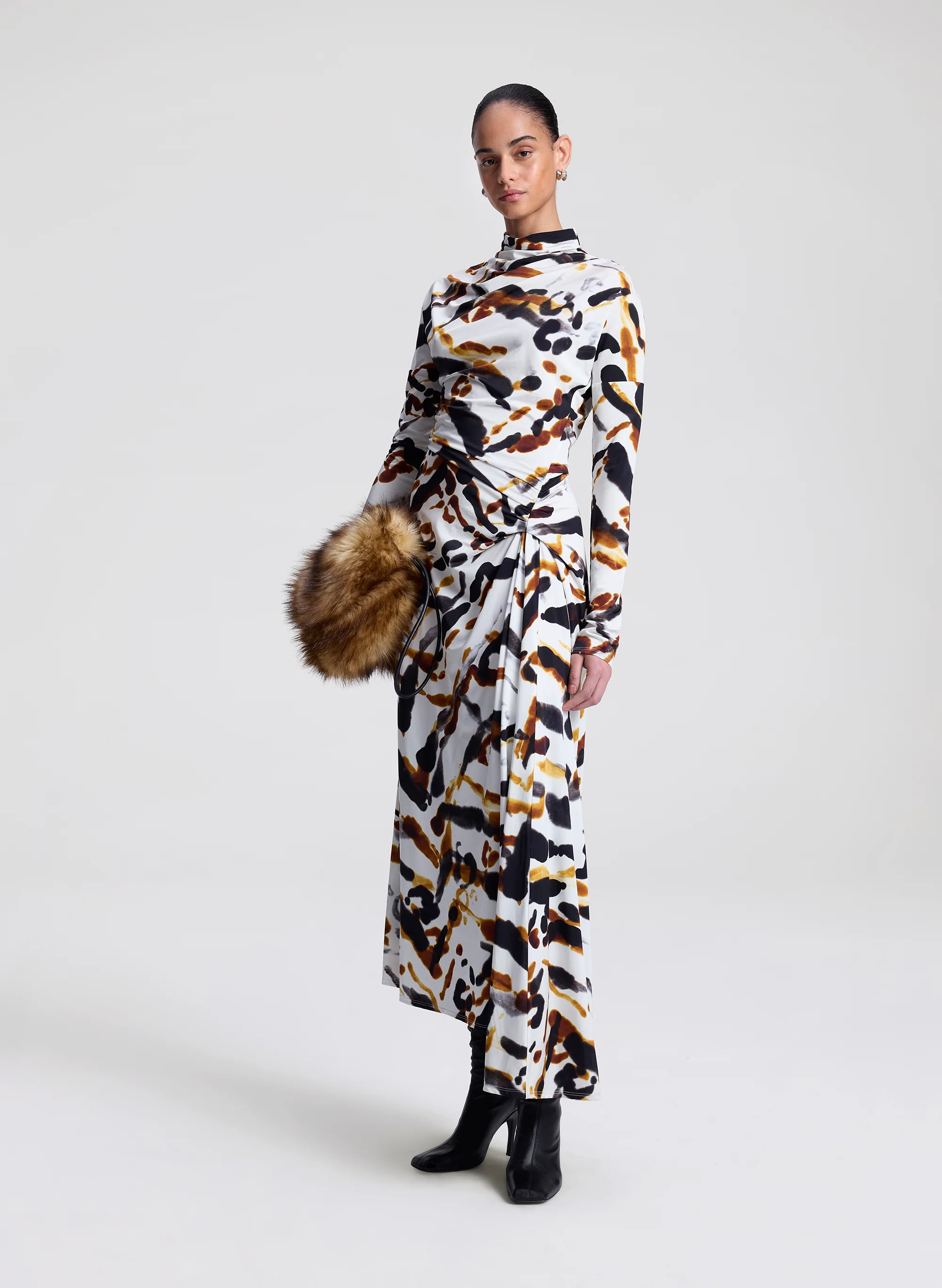 Lia Jersey Printed Maxi Dress - Image 4