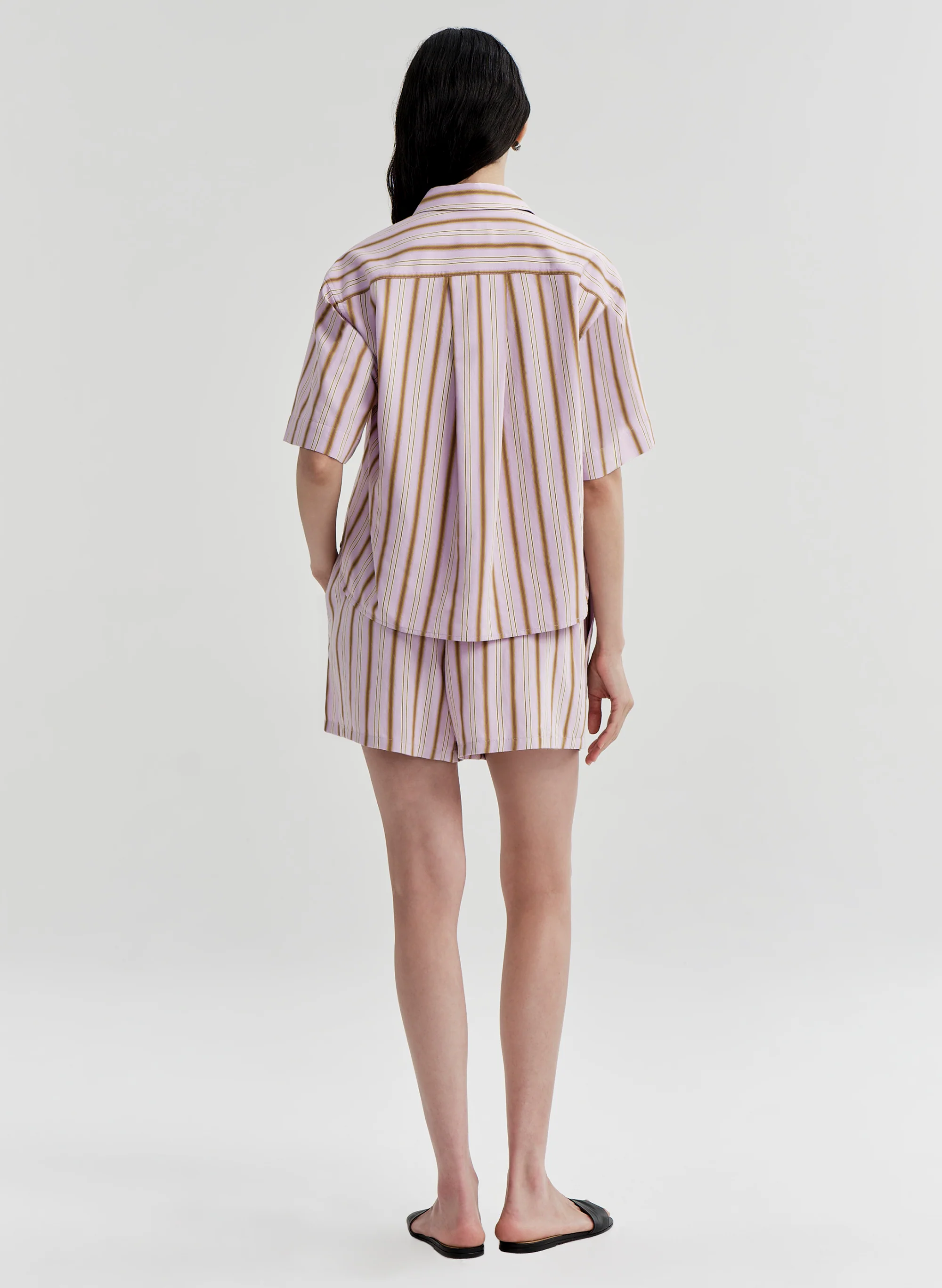 Mel Short Sleeve Striped Top - Image 5