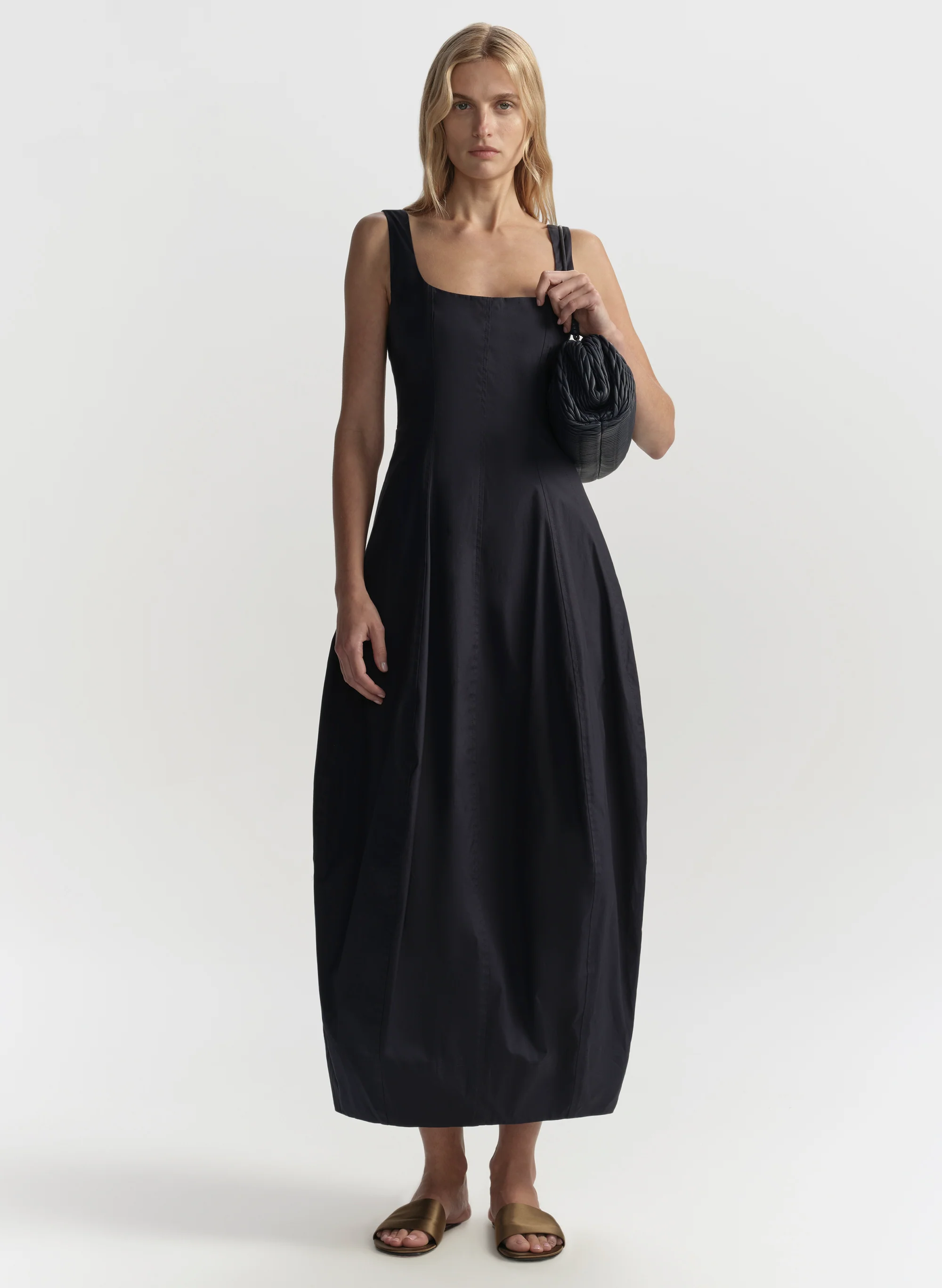 Veda Stretch Cotton Midi Dress