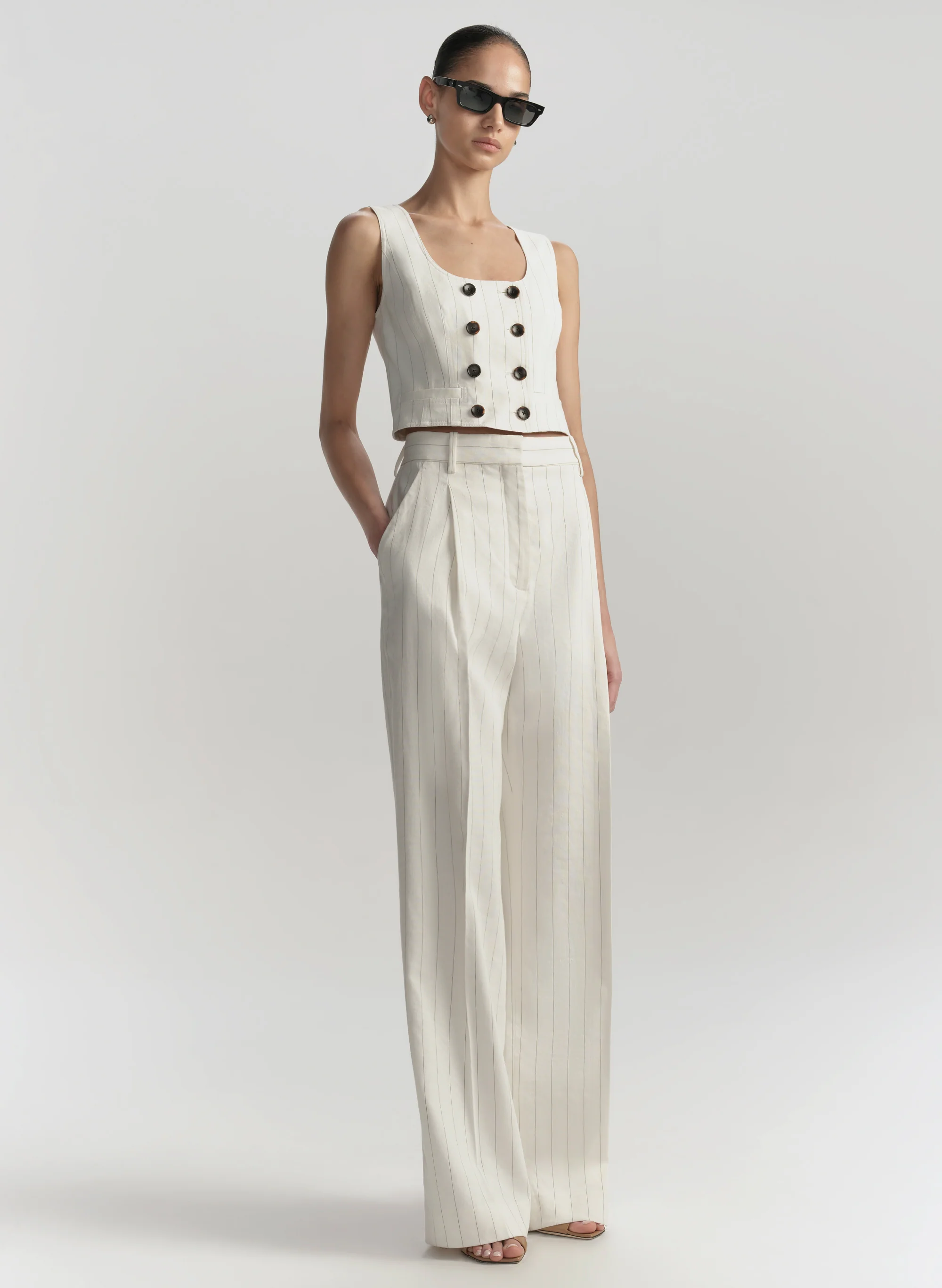 Winston Linen Pinstripe Pant - Image 3